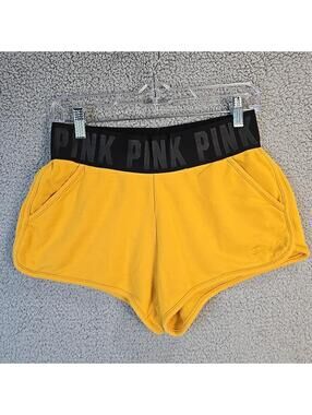 Victoria's Secret PINK Logo Band Varsity Shorts Size M